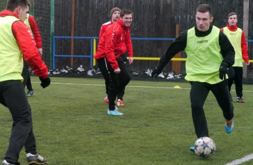 PU FK Jaroměř - TJ Dvůr Králové nad Labem, 18.1.2015, foto: Václav Mlejnek