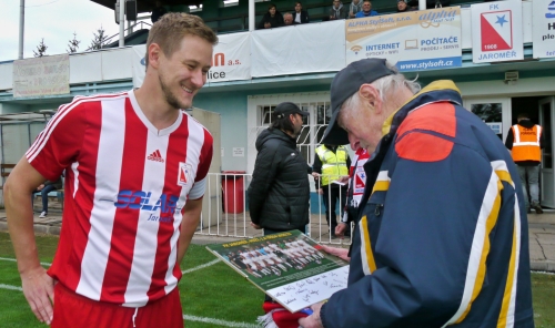 Karel Binar, nejstarší fanoušek, 27.9.2020, foto: Václav Mlejnek