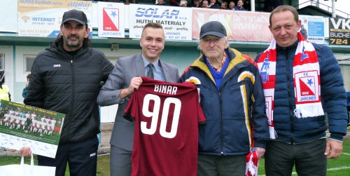 Karel Binar, nejstarší fanoušek, 27.9.2020, foto: Václav Mlejnek