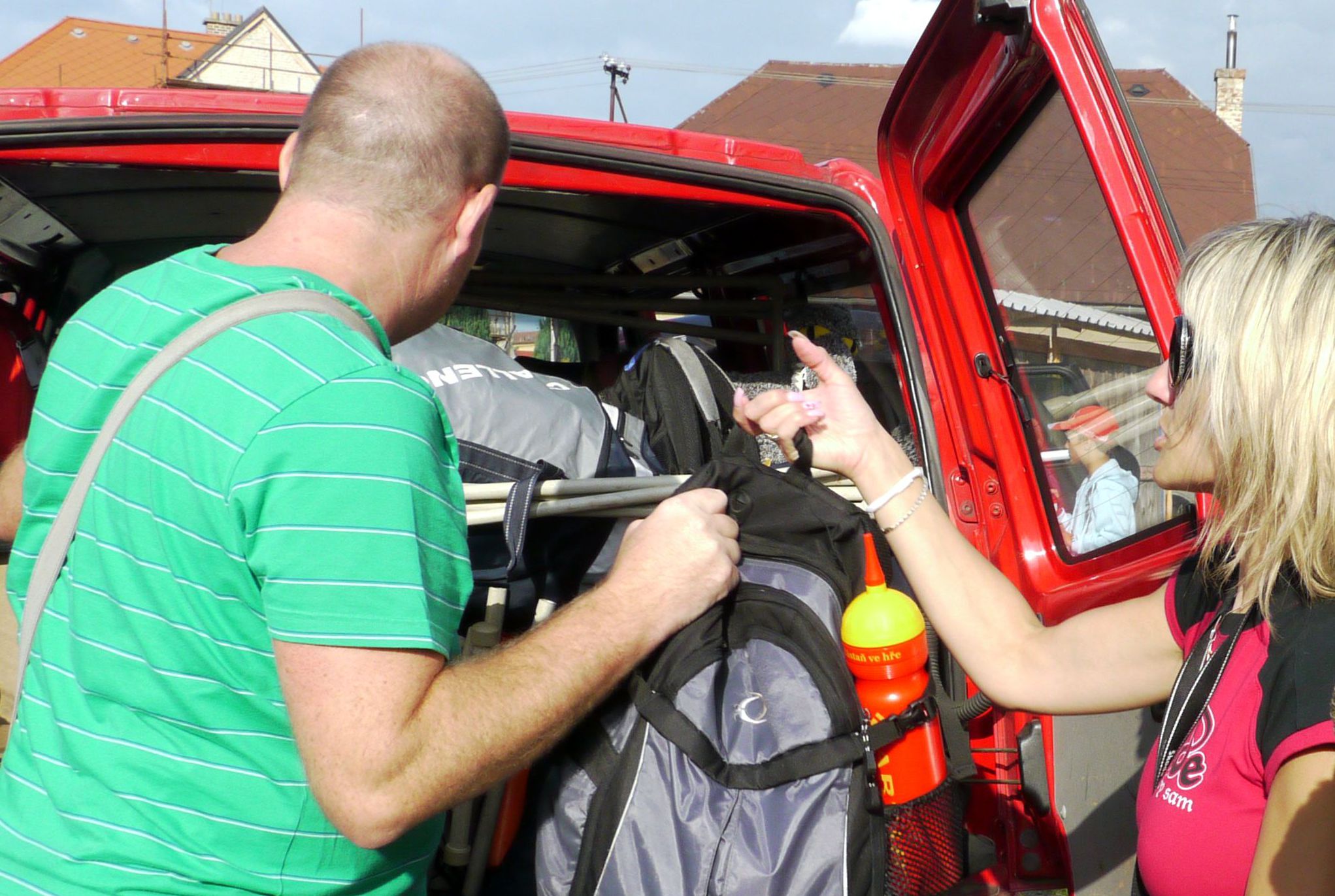 MŽ a SP odjíždí na soustředění, 19.8.2014, foto: Václav Mlejnek